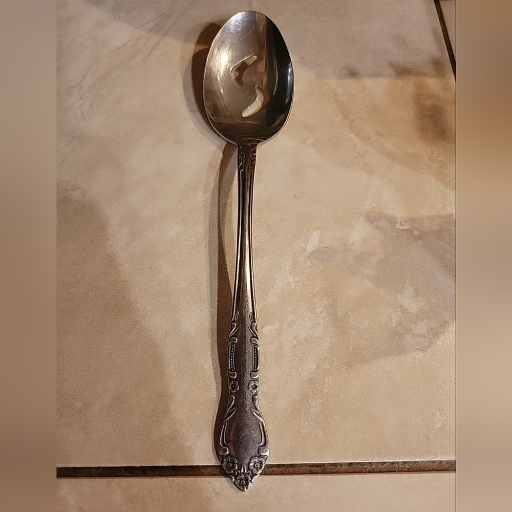Vintage Supreme Stainless Japan Slotted Serving Spoon